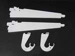 Rubbermaid 12.5 Shelf Bracket Double Slot Configuration & Rod Hanger Closet. Fixed Price $32.99.