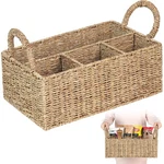 Divided Baskets With Handles, Storage Natural For Organizing Bathroom .... Fixed Price $50.72.