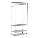 Alera Wire Shelving Rack 40 Garments X 75 Silver ALEGR364818SR. Fixed Price $109.73.