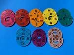 Clothing Dividers Xxs-xxxl *2 Each Size*. Fixed Price $10.00.