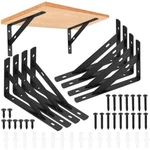 8 Pack Metal Shelf Brackets Heavy Duty Wall Mount Shaped. Fixed Price $15.99.