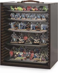 Miniature Display Case For Action Figures And Collectibles - Black Shelving Unit. Fixed Price $102.99.