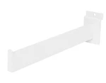 Lot Of 24 Slatwall Grid Faceouts 12" White Rectangular Tube Display Metal. Fixed Price $94.95.
