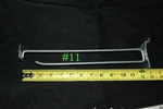 Lot Of 100 Heavy Duty 10" Slatwall Scanning Hook With Label Holder #11. Fixed Price $106.50.