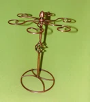Copper Tone Metal Jewelry Necklace Stand Display Organizer Tree 11.5" New. Fixed Price $19.00.