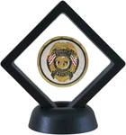 Sh Challenge Coin Display Frame, 3D Floating Case Stand Holder, Black. Fixed Price $9.11.