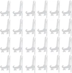 Murtenze 24 Pack Plastic Easel Plate, Display Stands Picture Frame Clear. Fixed Price $9.82.