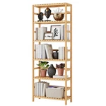 Bamboo Shelf, 6 Tier Bookcase Storage Shelves, Tall Rack Shelving Unit, .... Fixed Price $103.50.