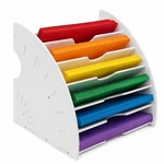 12X12 Scrapbook Paper Organizer, 6-TIER Desktop Cardstock Storage Rack For Cr.... Fixed Price $55.99.