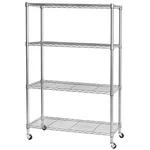 Seville Classics Wire Shelving Storage Unit 4-TIER Steel Shelves Organizer Rack. Fixed Price $91.98.