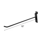 10 Inch Black Slatwall Peg Hook - Pack Of 50 For 3 On Center Panels. Fixed Price $43.49.