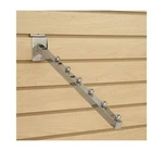 Set Of 12 Waterfall Faceout Ball Slatwall Grid Chrome Square Tube 16". Fixed Price $54.95.