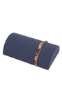 Sswbasics Half Moon Slate Blue Faux Suede Bracelet Display. Fixed Price $11.76.