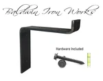 Metal Shelf Bracket, Rustic, Industrial, Modern, Farm Style, 1" Front Lip. Fixed Price $7.00.