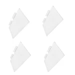4 Pc Slatwall Shelves Shelf Shoe 12'' X 6'' Display Flat Styrene Clear Acrylic. Fixed Price $22.50.