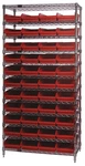 Quantum Storage Systems WR12-108BL 36W X 18D 74H Shelf 44 Openings. Fixed Price $1188.69.