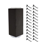 Azar Displays 703385-BLK-4B24, Four-sided Revolving 8"W X 20"H Pegboard Count.... Fixed Price $54.39.