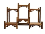 Nwfashion Chinese Wooden Assemble Display Stand Symmetric Short Floor Curio. Fixed Price $65.61.
