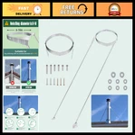 Chimney Pipe Roof Bracket Support Kit, 6-14 Inch, Wind & Snow Stability, Complet. Fixed Price $79.99.