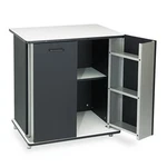 Vertiflex 35157 Refreshment Stand 29X21X33 Metal White/black. Fixed Price $505.86.