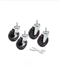 Trinity 4"X 1"WIRE Shelving Replacement Caster Wheel With Locking Brake Set Of. Fixed Price $50.00.