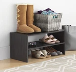 Home Organization Shoe Rack - Whitmor Shelf Stackable 24 Inch Espresso. Fixed Price $59.99.