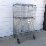 Metro Wire Security Cart With 1 Shelf And Wheels 40 X 27 68 In.. Fixed Price $280.00.