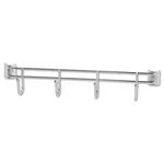 Alera For Wire Shelving, Four Hooks, 18" Deep, Silver, 2 Bars/pack. Fixed Price $16.04.
