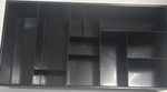 Expandables Black Plastic Drawer Organizer Storage Tray Made In Usa. Fixed Price $42.00.