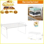 Whitmor Metal Wire Grid Stacking Utility Shelf Bathroom Storage White. Fixed Price $30.47.
