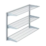 Triton Garage Wall Shelving Steel Gray Modular 375LB Capacity Heavy Duty 16"X33". Fixed Price $113.85.