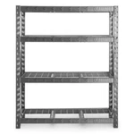 Gladiator Garageworks Wide Heavy Duty Rack W/ 4 Shelves X 72"H 18"D. Fixed Price $322.95.