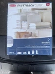 Rubbermaid Fasttrack White 2-PACK Plastic Shelf Divider 12.5 X10.5 .7. Fixed Price $15.00.