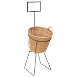 Hubert Single Natural Wicker Basket Display Set - 17"L X 18"W 51"H. Fixed Price $145.00.