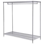 Nexel 2-SHELF Garment Floor Coat Rack 24"D 60"W 63"H. Fixed Price $167.33.