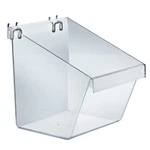Azar Displays Large Clear Plastic Molded Bucket, 8"W X 9"D 9"H, 4-PK. Fixed Price $52.40.