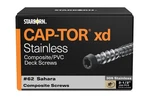 Cap-tor Xd Composite Deck Screws, #62 Sahara Stainless Steel, 350PCS. Fixed Price $155.55.