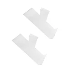 10'' X 4'' Slatwall Clear Acrylic Shoe Display Shelf Left Profile - 2 Pc. Fixed Price $13.50.