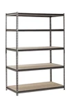 Muscle Rack 5-SHELF Steel Shelving Unit 48"W X 24"D 72"H Silver Adjustable. Fixed Price $104.90.