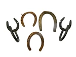 Mixed Lot Of Iron Metal Western Style Coat Saddle Hooks. Fixed Price $28.00.