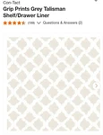 Con-tact Brand Shelf Liner 2-PACK Grey/white 18FT X 18IN Adhesive Rolls. Fixed Price $19.99.