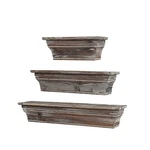 3 Pcs Rustic Wood Wall-mounted Shelves Hanging Decorative Storage Display Shelf. Fixed Price $43.99.