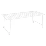 Closetmaid Stack & Hang 21.5X10.75X7.87'' Stainless Steel Wire Shelf Unit, White. Fixed Price $23.89.
