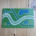 Vintage 1960S Playskool Peg Landscape Village/town *board Only*. Fixed Price $5.99.