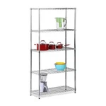 1000 Lbs Heavy Duty Chrome 5 Tier Shelving Unit Nsf Certified Adjustable Shelves. Fixed Price $141.13.