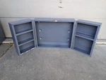 Edsal Industrial Steel Metal Wall Tool Box Work Shop Locker Cabinet Doors. Fixed Price $225.00.