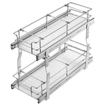 2-TIER Under Sink Organizer Pull Out Drawer Wire Basket 8.5X21 Inch. Fixed Price $68.71.