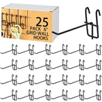 25 Pcs 6 Inch Grid Wall Hooks Panel Store Garage Mount Display Hanger Black. Fixed Price $32.96.