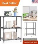 3 Tier Shelf, Heavy Duty Steel Wire Shelving Unit For Home, Kitchen, Laundry .... Fixed Price $41.21.