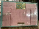 Vtg 60S Cannon Pink Terry Bath Towel Set Gift Box New Nos Think Vintage Display. Fixed Price $55.00.